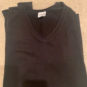 New Armani VNeck Sweater Beautiful & so classy. A great sweater for an attire M.